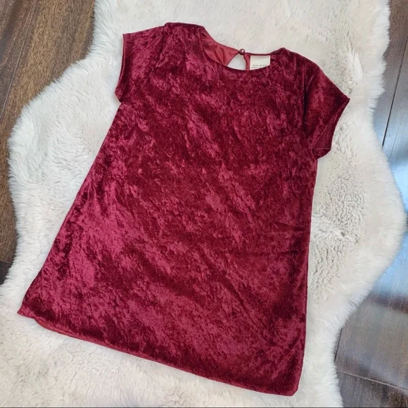 Zara girls 4/5 NWT Burgundy Dress Casual Collection